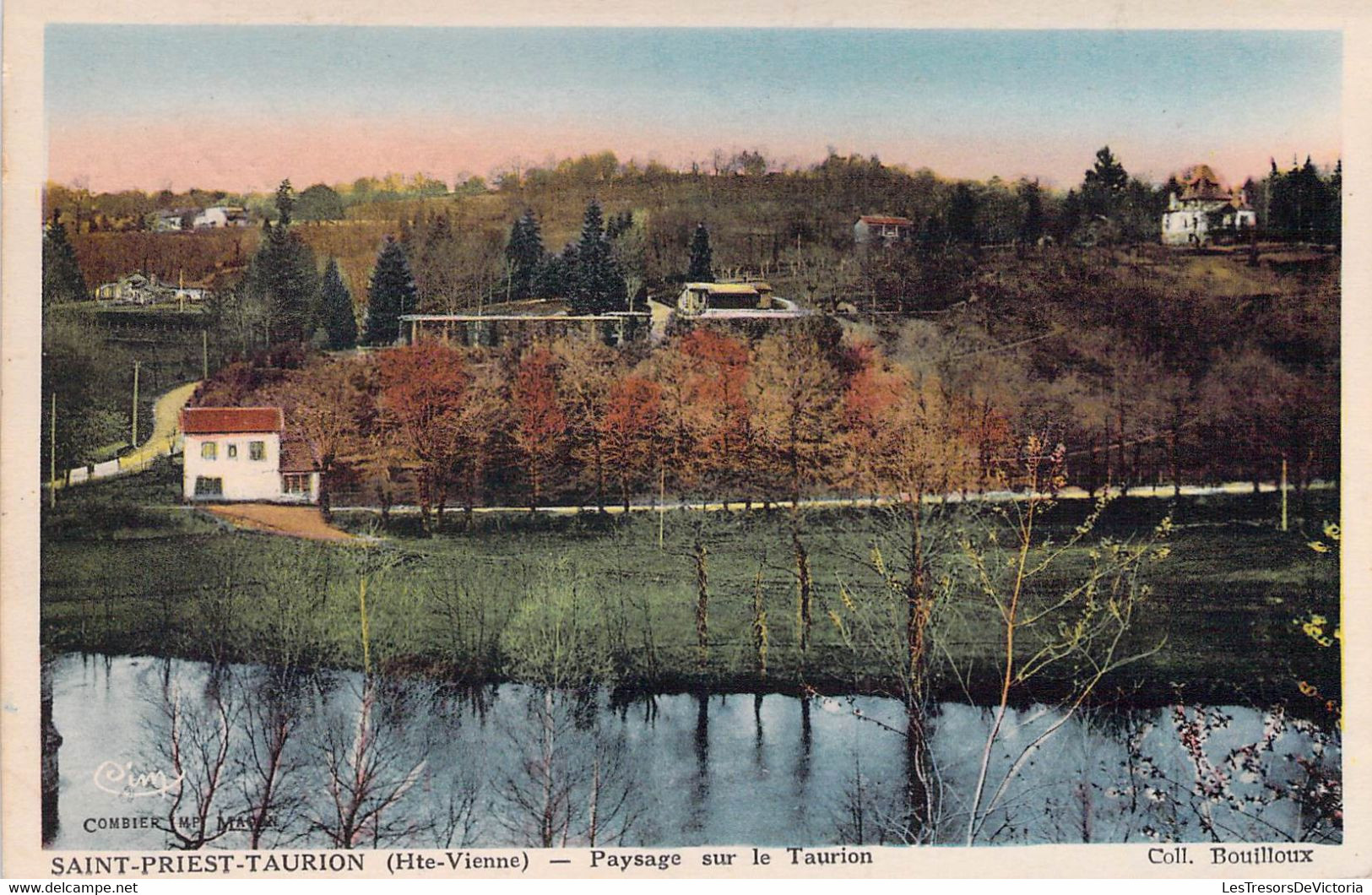 CPA - 87 - St PRIEST TAURION - Colorisée - Paysage Sur Le Taurion - Coll BOUILLOUX - Saint Priest Taurion