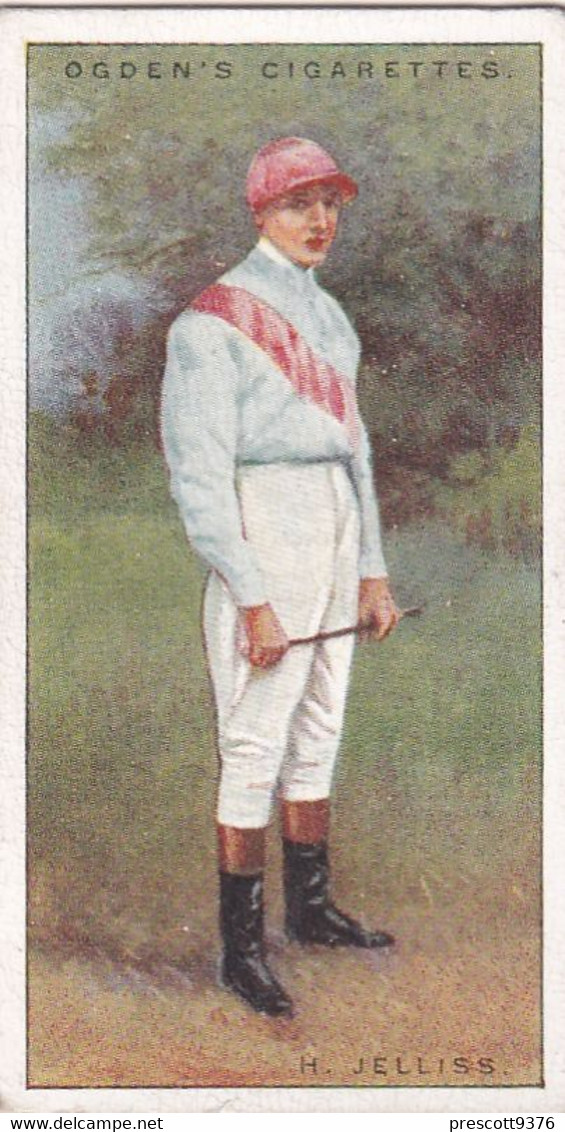 Jockeys 1930 - 25 H Jelliss - Ogdens  Cigarette Card - Original - Sport - Horses - Ogden's