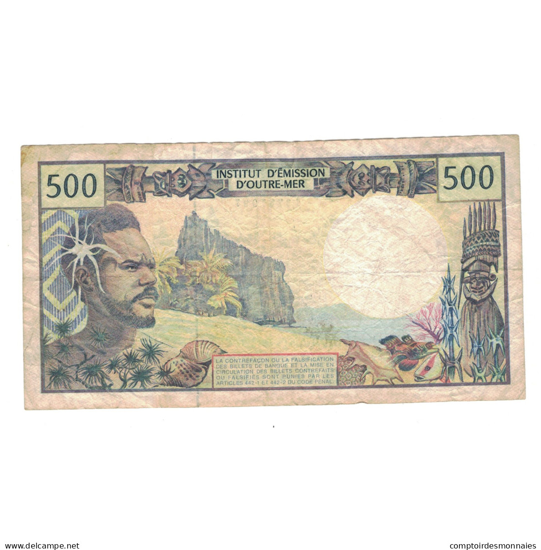 Billet, Tahiti, 500 Francs, 1985, KM:25d, TB+ - Papeete (Polinesia Francese 1914-1985)