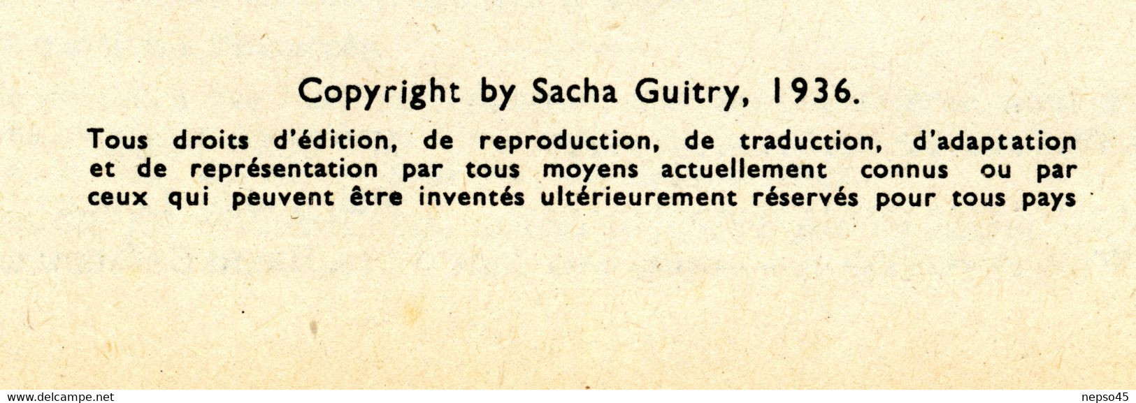 Revue Paris-Théâtre.Bouffes Parisiens.La Pèlerine Ecossaise Sacha Guitry Charlotte Lyses.Quand jouons-nous la Comédie !