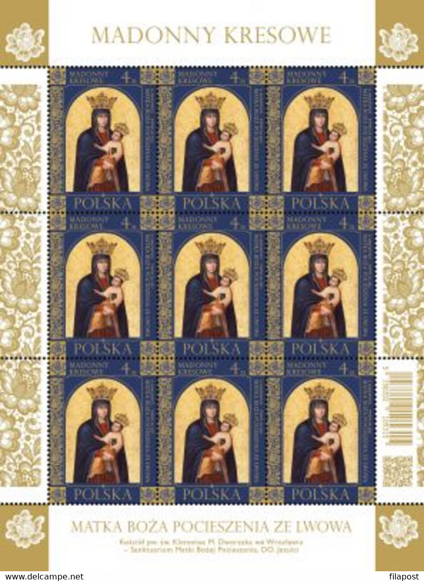 Poland 2021 / Borderland Madonnas, Our Ladies, Jesus, Religion / Full Sheet MNH** New!! - Feuilles Complètes