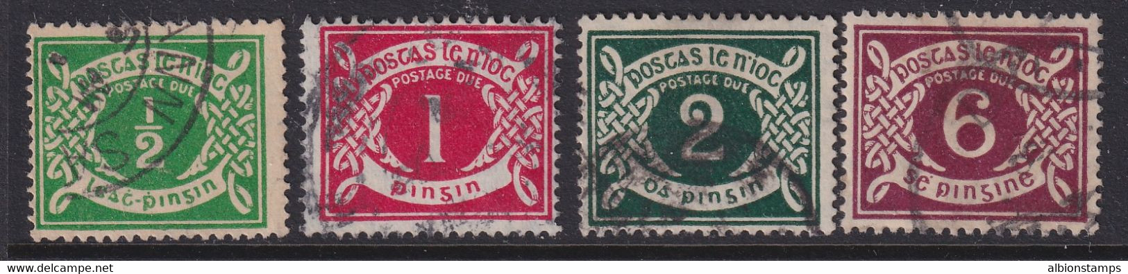 Ireland, Scott J1-J4 (SG D1-D4), Used - Postage Due