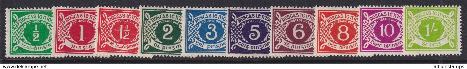 Ireland, Scott J5-J14 (SG D5-D14), Mostly MNH - Portomarken