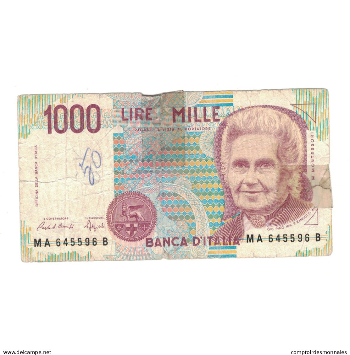 Billet, Italie, 1000 Lire, 1990, 1990-10-03, KM:114a, B - 1000 Lire