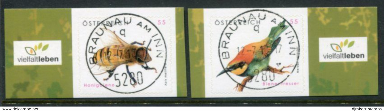 AUSTRIA  2009 Fauna Self-adhesive Definitives Used.  Michel 2819-20 - Used Stamps