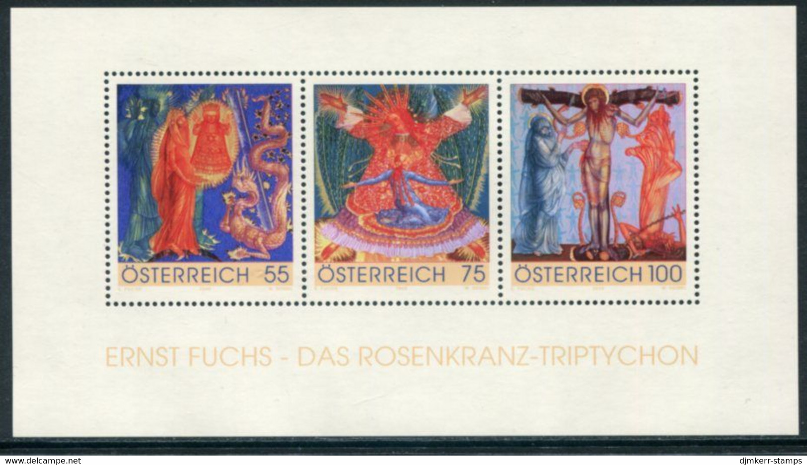 AUSTRIA  2009 Rosenkranz Tryptych Block  MNH / **.  Michel Block 54 - Blocchi & Fogli