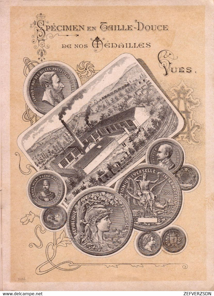 30 NIMES ART NOUVEAU GARD IMPRIMERIE PUBLICITE AZEMARD 1902 - Small : ...-1900