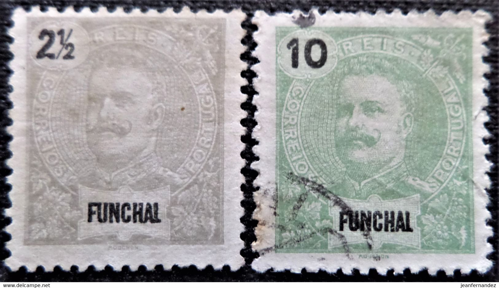 Timbres Des Colonies Portuguaises  Funchal 1897 King Carlos I  Stampworld N° 13 Et 15 - Funchal