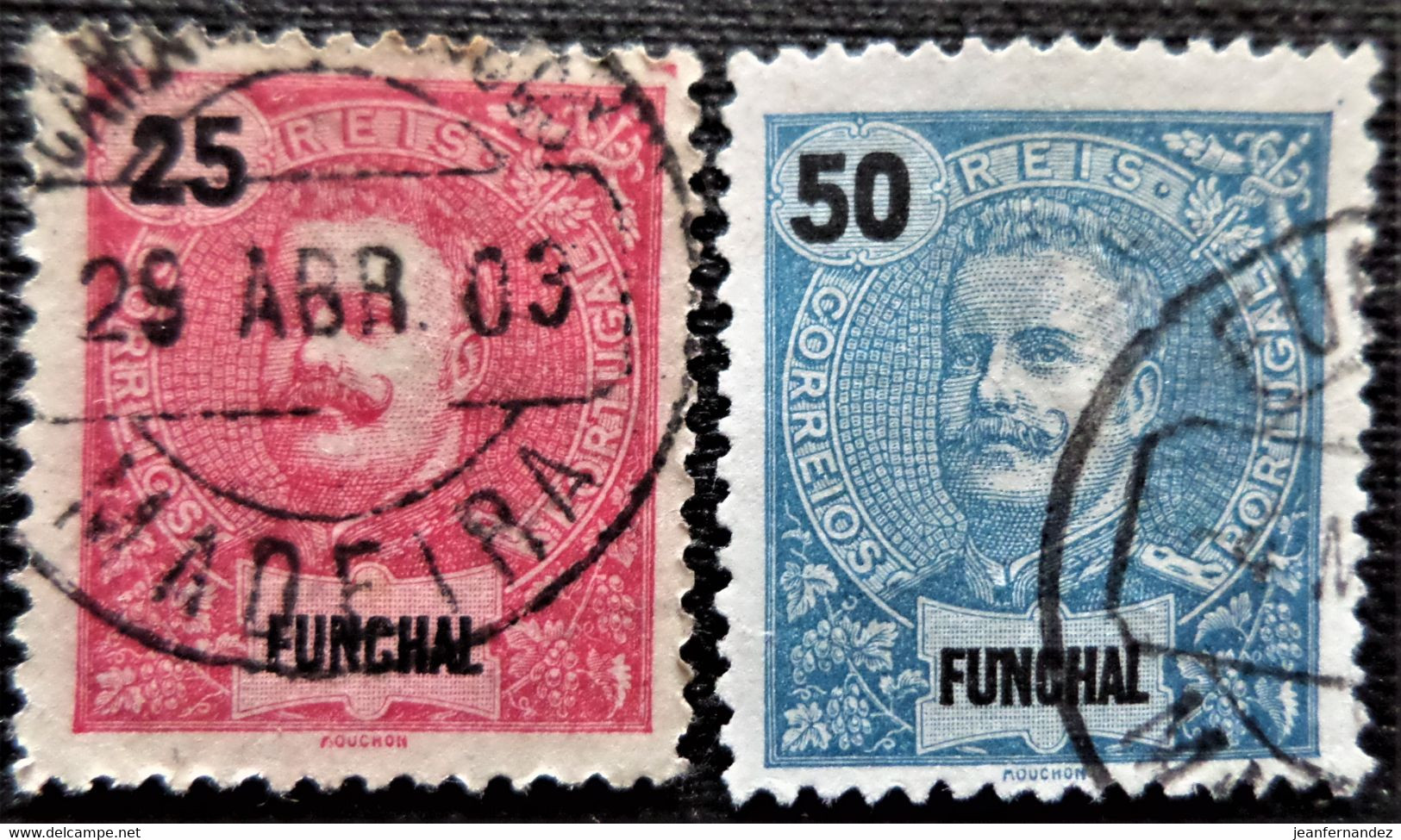 Timbres Des Colonies Portuguaises  Funchal 1897 King Carlos I  Stampworld N° 19A Et 28 - Funchal