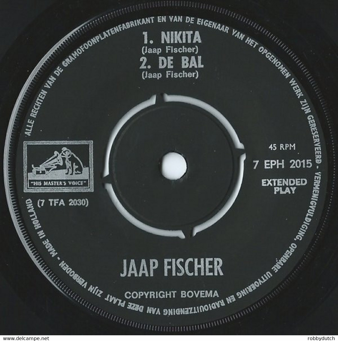 * 7" EP *  JAAP FISCHER - TEM ME DAN (Holland 1963 EX-!!) - Autres - Musique Néerlandaise