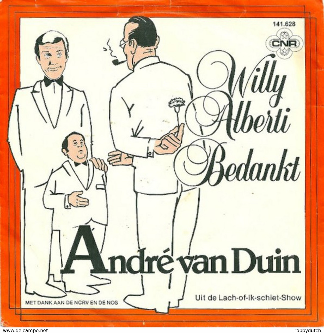 * 7" *  ANDRÉ VAN DUIN - WILLY ALBERTI BEDANKT (Holland 1980 EX-!!) - Humor, Cabaret