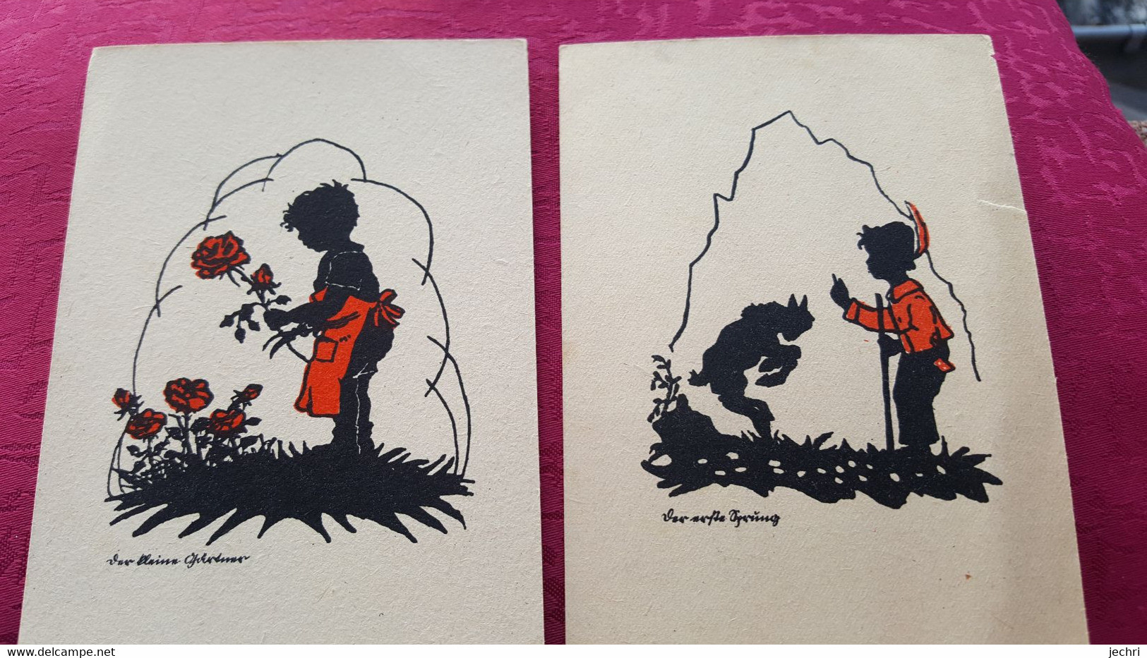 2 Cartes Silhouhette - Silhouettes