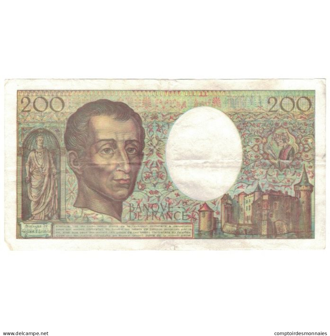 France, 200 Francs, Montesquieu, 1992, T.143, TB, Fayette:70.12c, KM:155e - 200 F 1981-1994 ''Montesquieu''