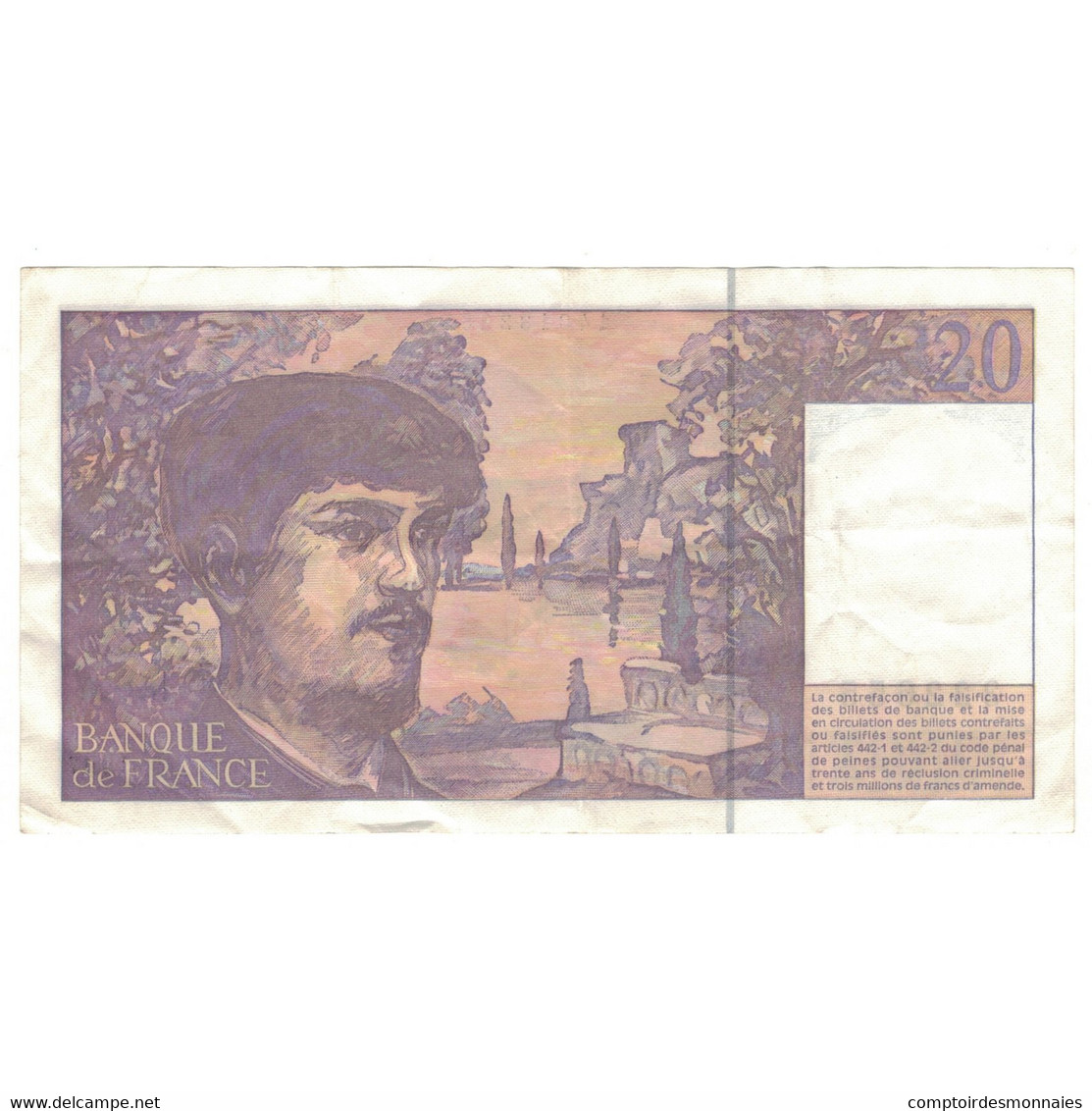 France, 20 Francs, Debussy, 1997, B.057, TTB, Fayette:66ter.02, KM:151i - 20 F 1980-1997 ''Debussy''