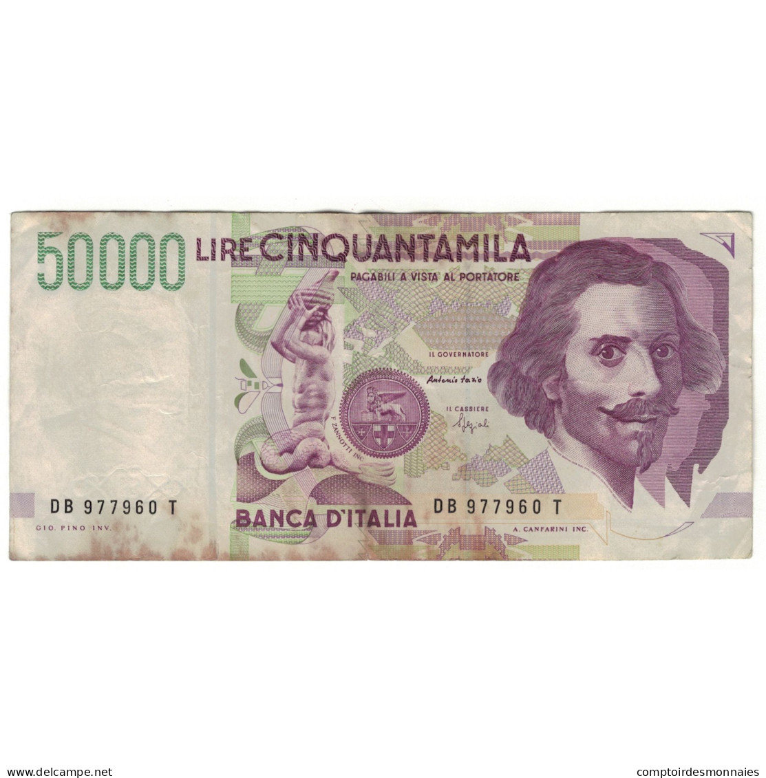 Billet, Italie, 50,000 Lire, 1992, 1992-05-27, KM:116a, TB - 50000 Liras