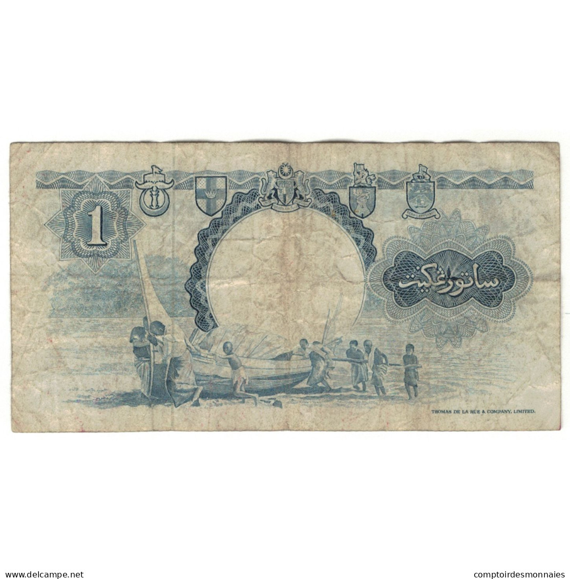 Billet, Malaisie Et Bornéo Britannique, 1 Dollar, 1959, 1959-03-01, KM:8a, TB - Maleisië