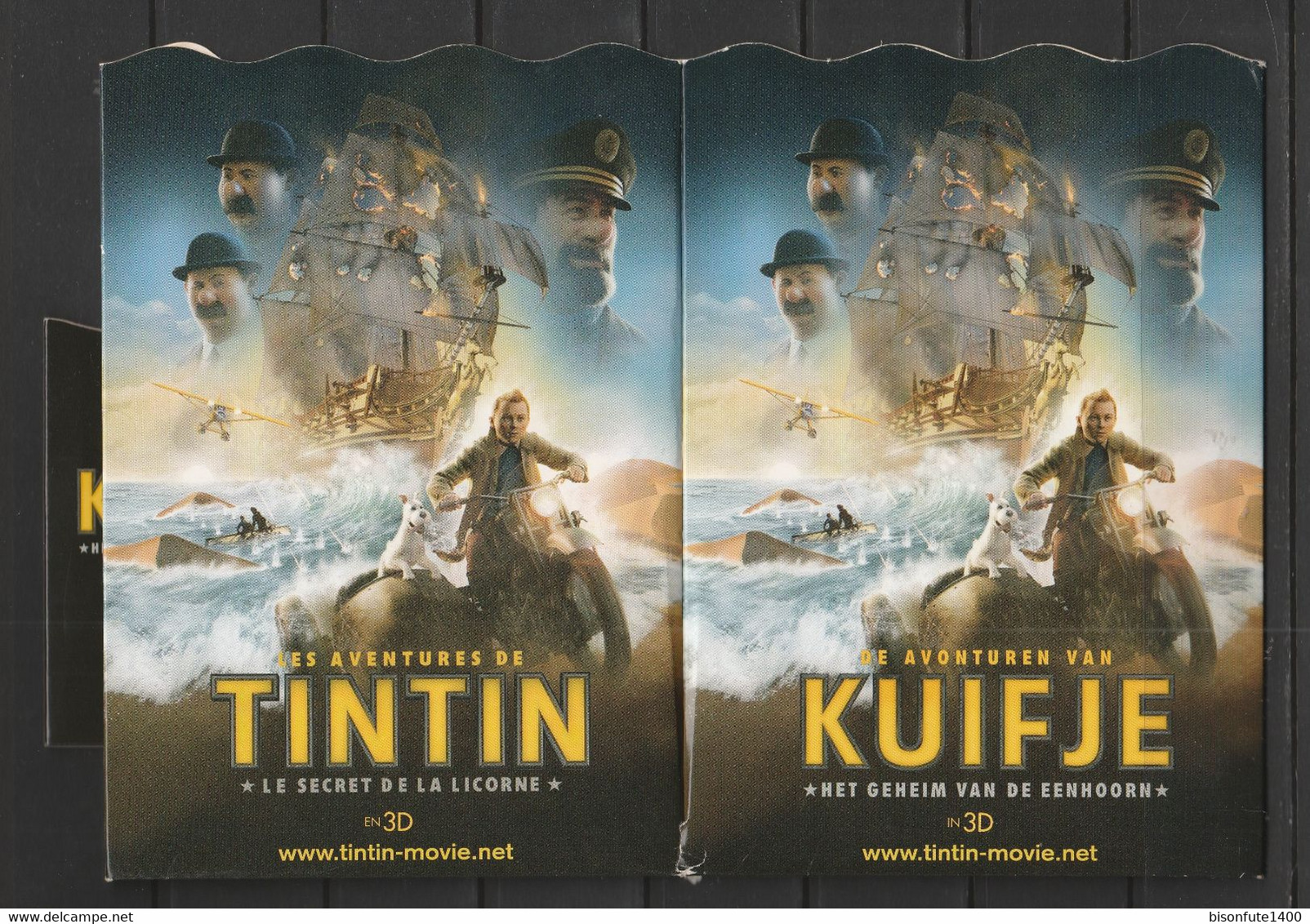 Tintin : Boite à Popcorn En 3D émise à L'occasion De La Diffusion Au Cinéma Du Film Avec Tintin (voir Photos) - Material Und Zubehör
