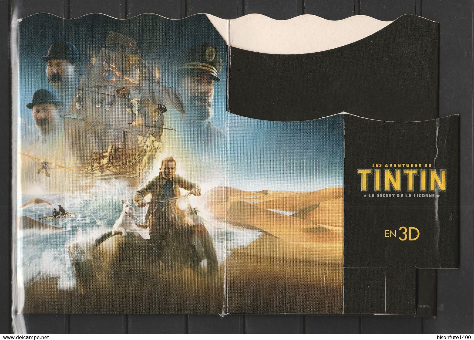 Tintin : Boite à Popcorn En 3D émise à L'occasion De La Diffusion Au Cinéma Du Film Avec Tintin (voir Photos) - Materiaal En Toebehoren