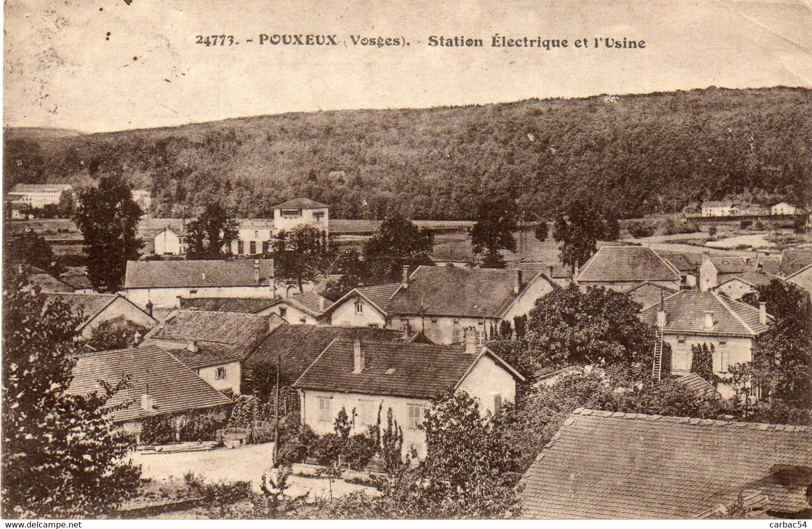 Pouxeux  Station électrique Et L'usine - Pouxeux Eloyes