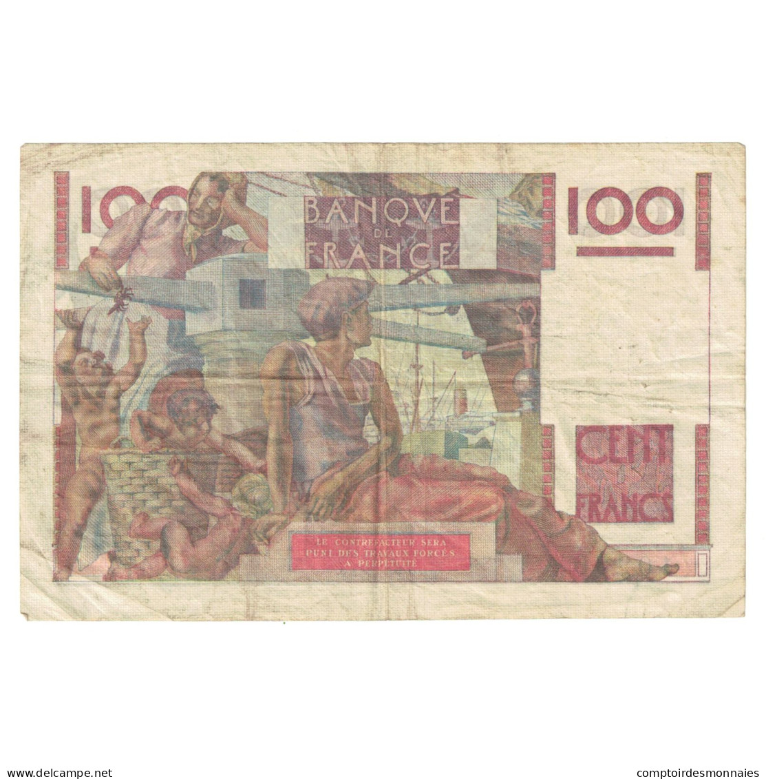 France, 100 Francs, Jeune Paysan, 1952, F.474, TTB, Fayette:28.29, KM:128d - 100 F 1945-1954 ''Jeune Paysan''