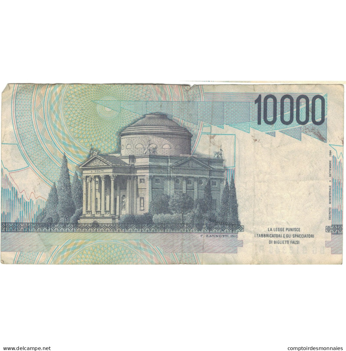 Billet, Italie, 10,000 Lire, 1984, 1984-09-03, KM:112d, TB - 10.000 Lire