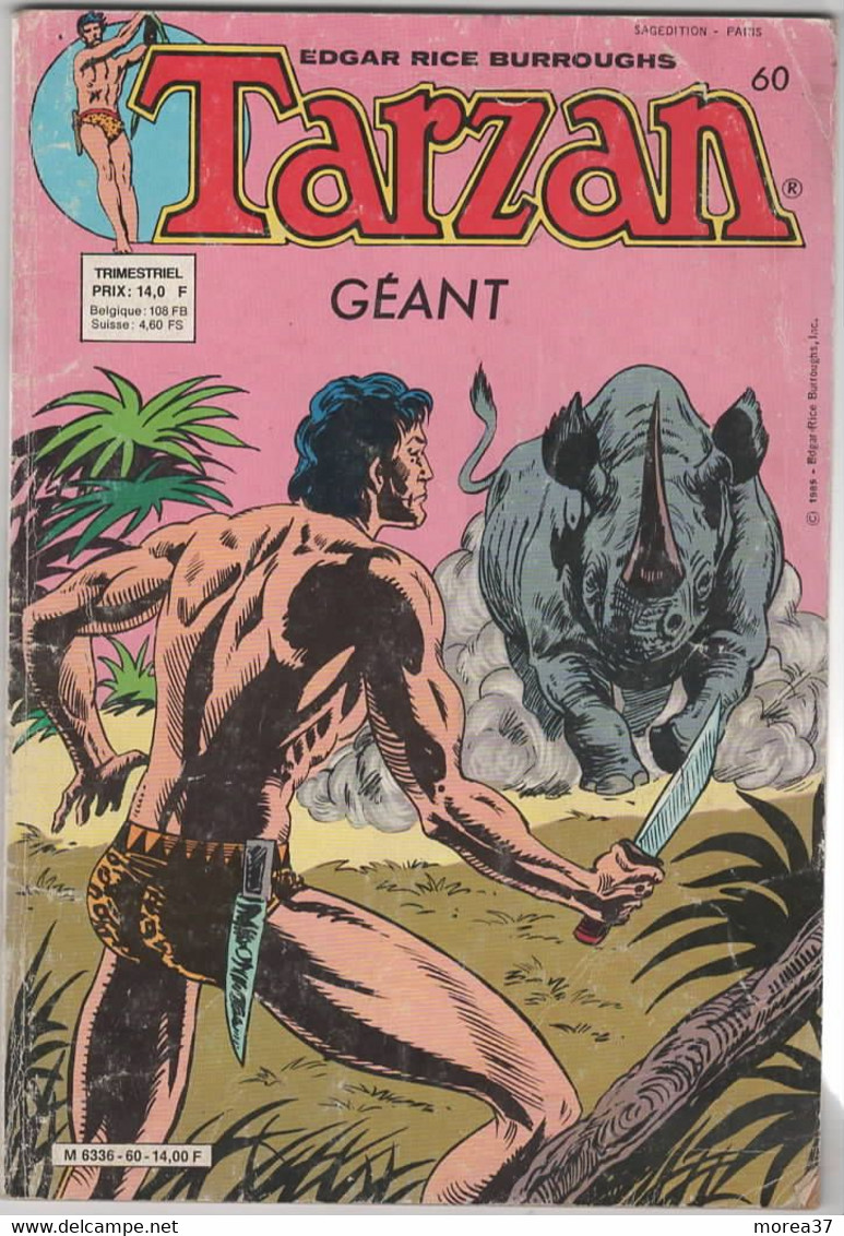 TARZAN  GEANT  N°60    Ant2 - Tarzan