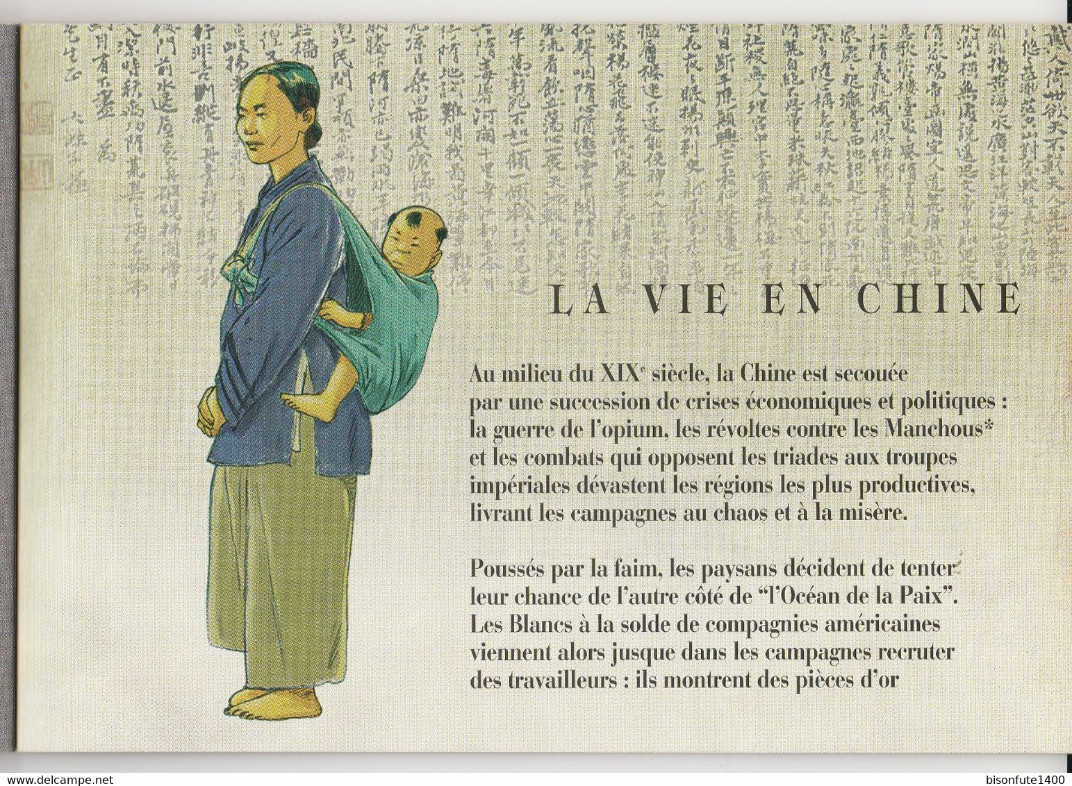 Carnet de croquis et historique sur Chinaman ( voir photos ).