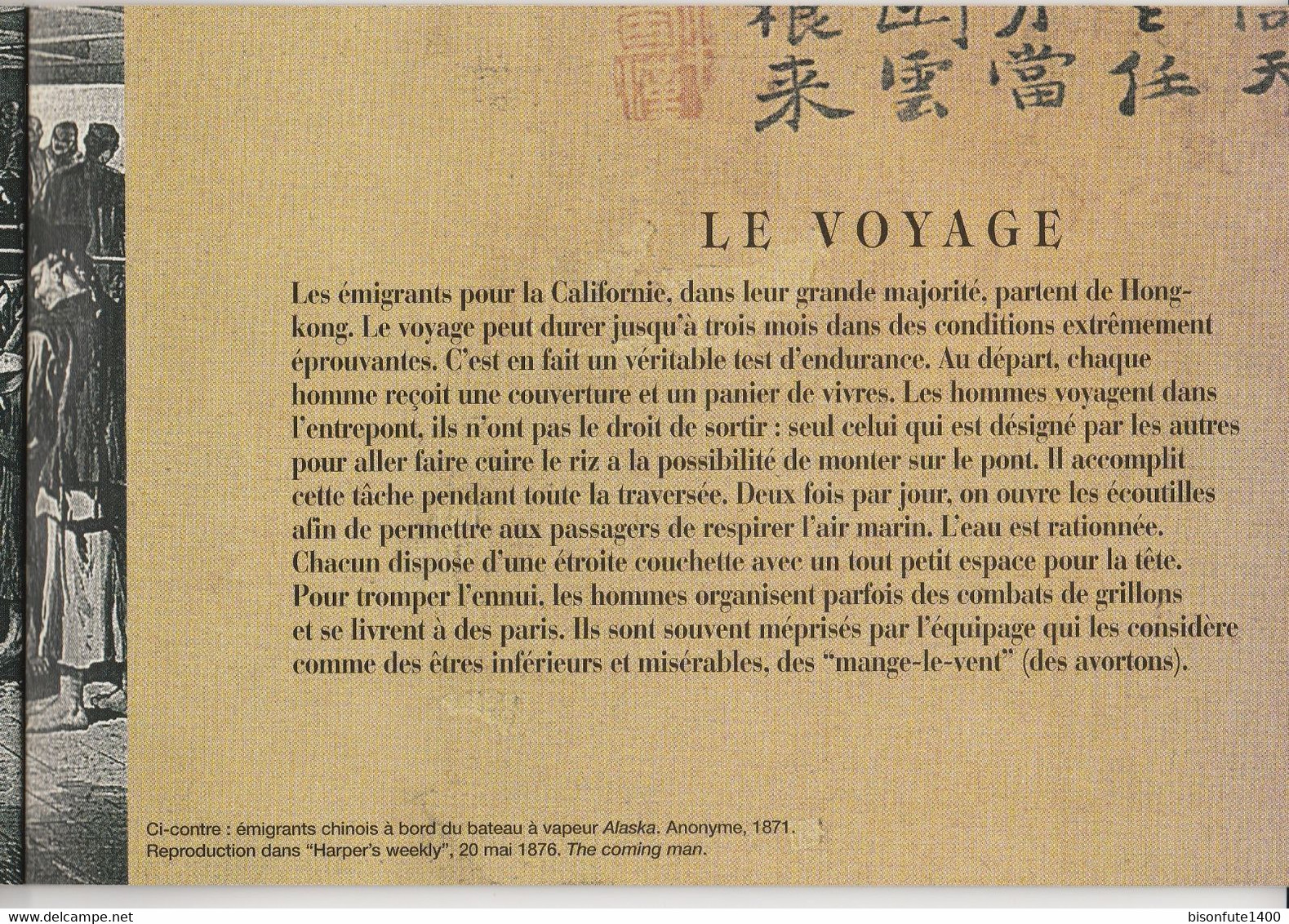 Carnet de croquis et historique sur Chinaman ( voir photos ).