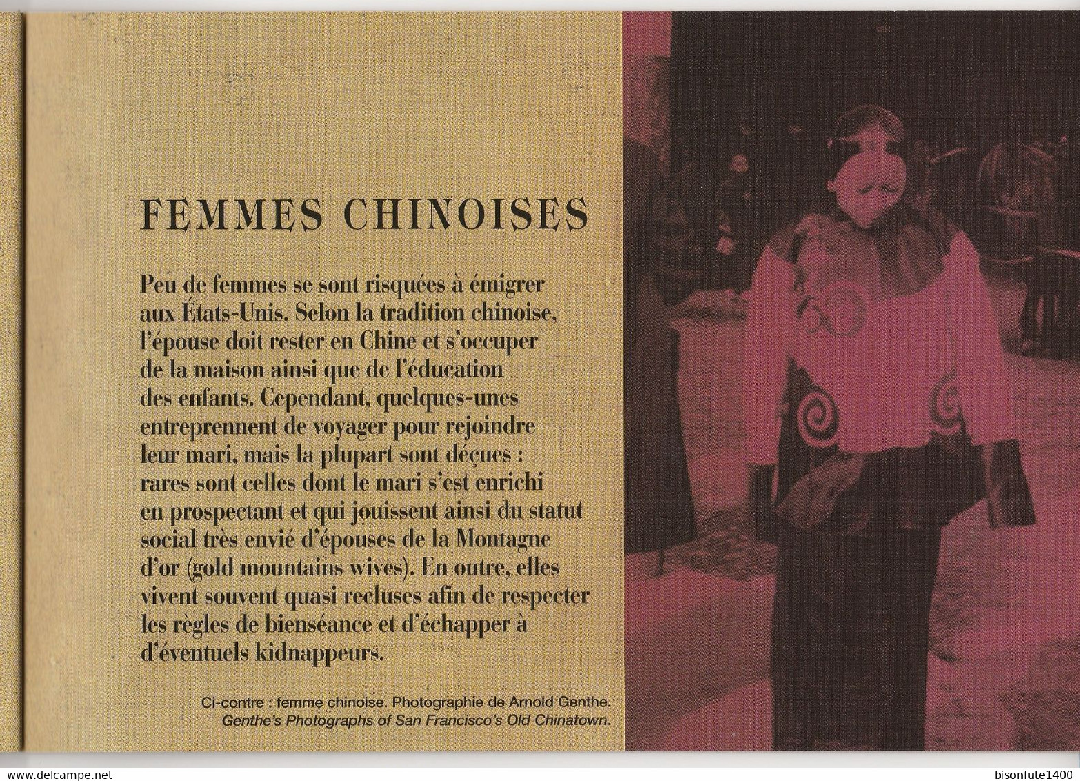 Carnet de croquis et historique sur Chinaman ( voir photos ).