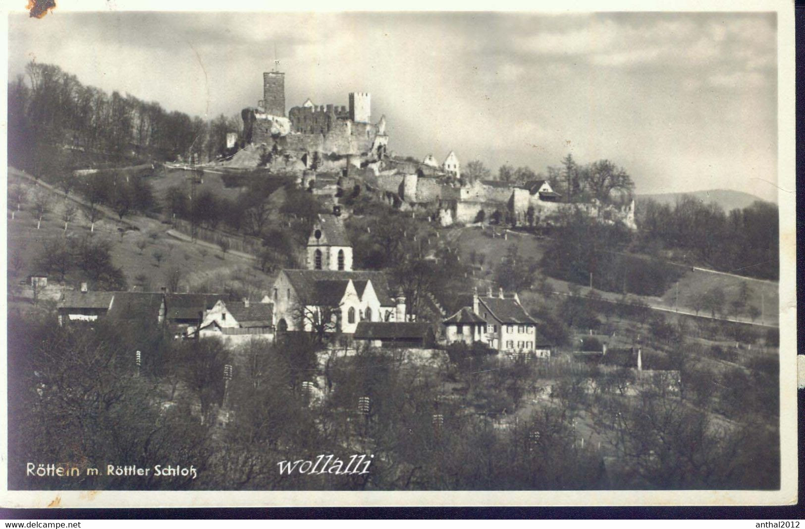 Rarität Wohnhäuser Burg In Rötteln Bei Lörrach 30.6.1941 Von Haagen Baden - Lörrach