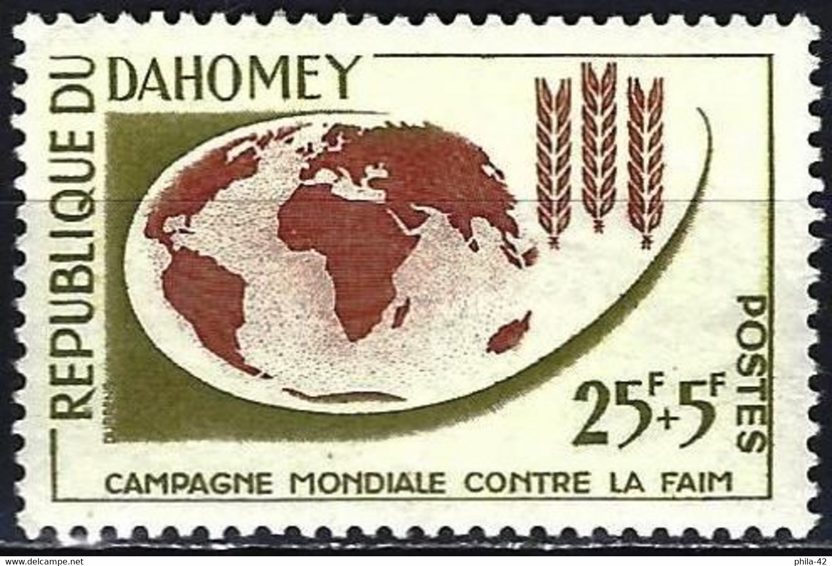 Dahomey 1963 - Mi 300 - YT 191 ( Against Hunger In The World ) MNH** - Contre La Faim