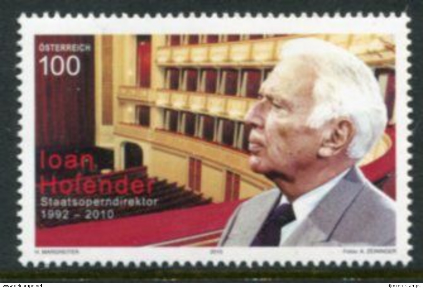 AUSTRIA  2010 Ioan Holander MNH / **  .  Michel 2877 - Nuevos