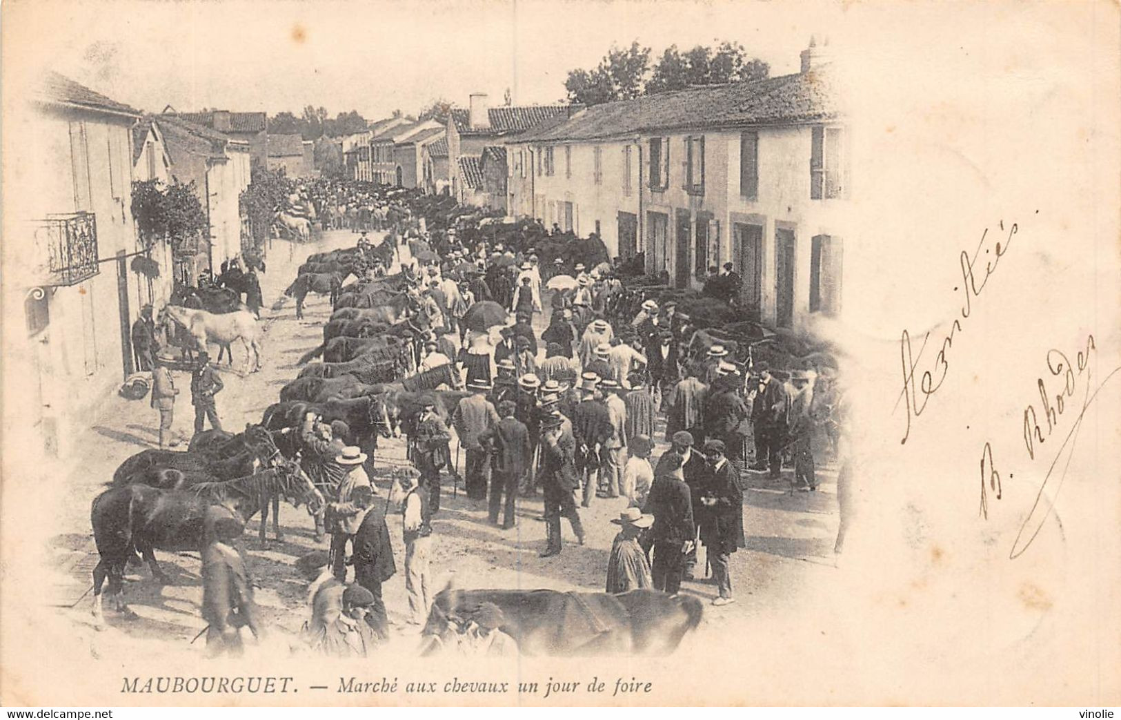 22-4863 : MAUBOURGUET. MARCHE AUX CHEVAUX. JOUR DE FOIRE - Maubourguet