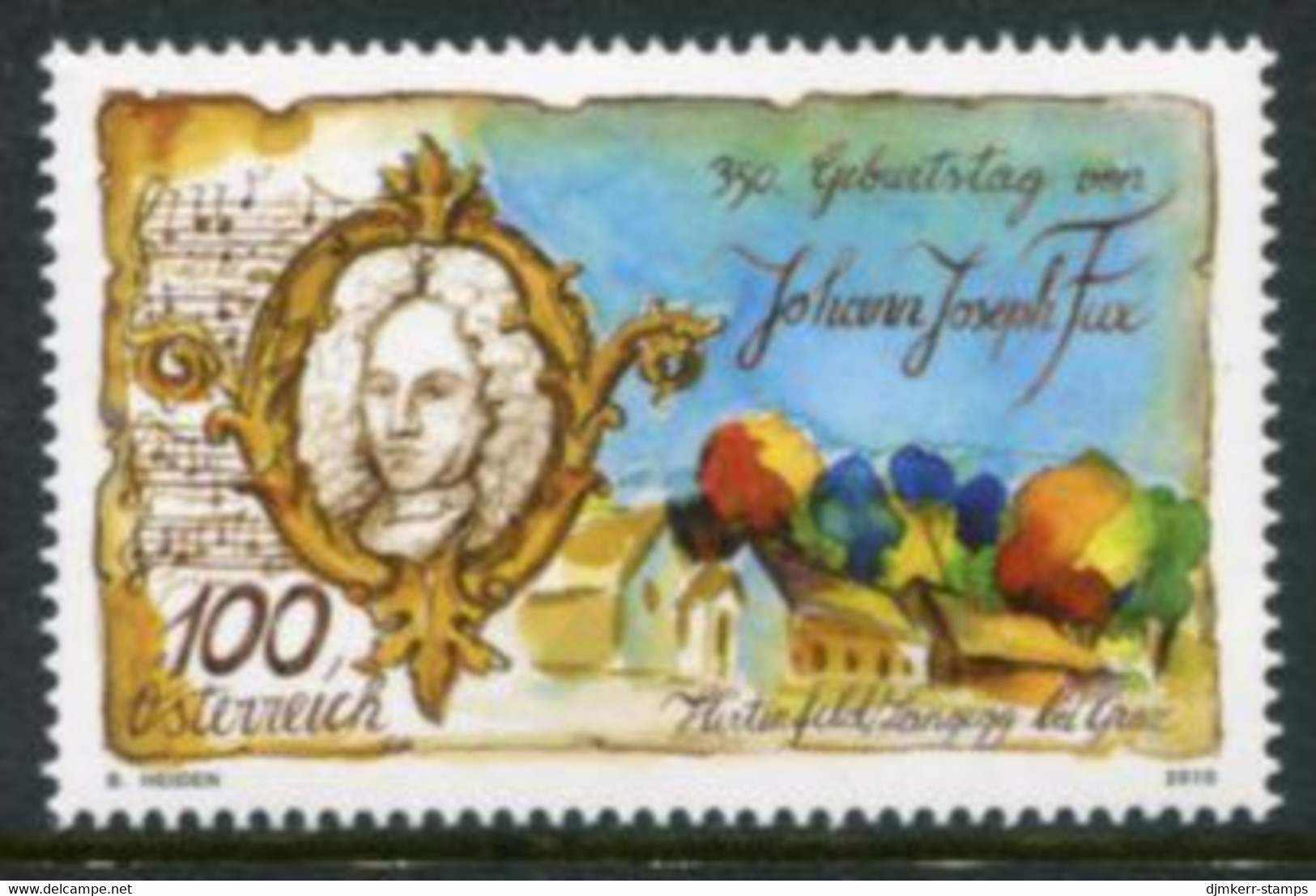 AUSTRIA  2010 Fux Birth Anniversary MNH / **  .  Michel 2879 - Unused Stamps