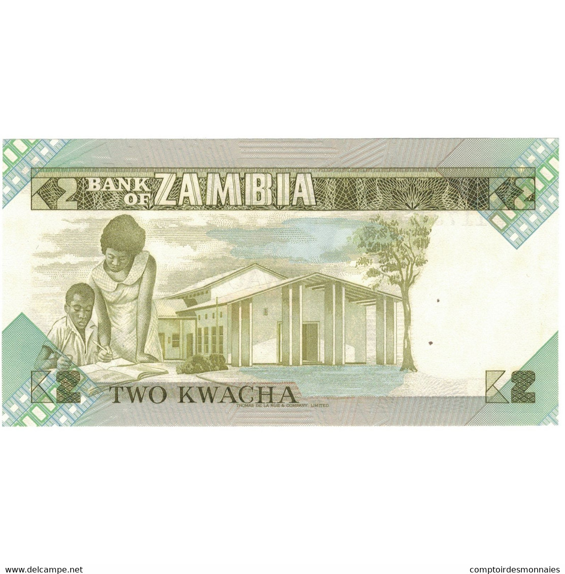 Billet, Zambie, 2 Kwacha, KM:24b, NEUF - Zambie