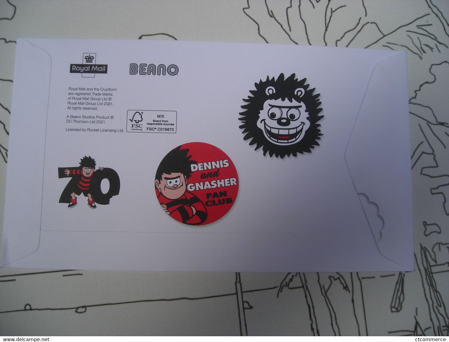 FDC Dennis & Gnasher, The Greatest Laugh, Le Plus Grand Rire - 2011-2020 Decimal Issues