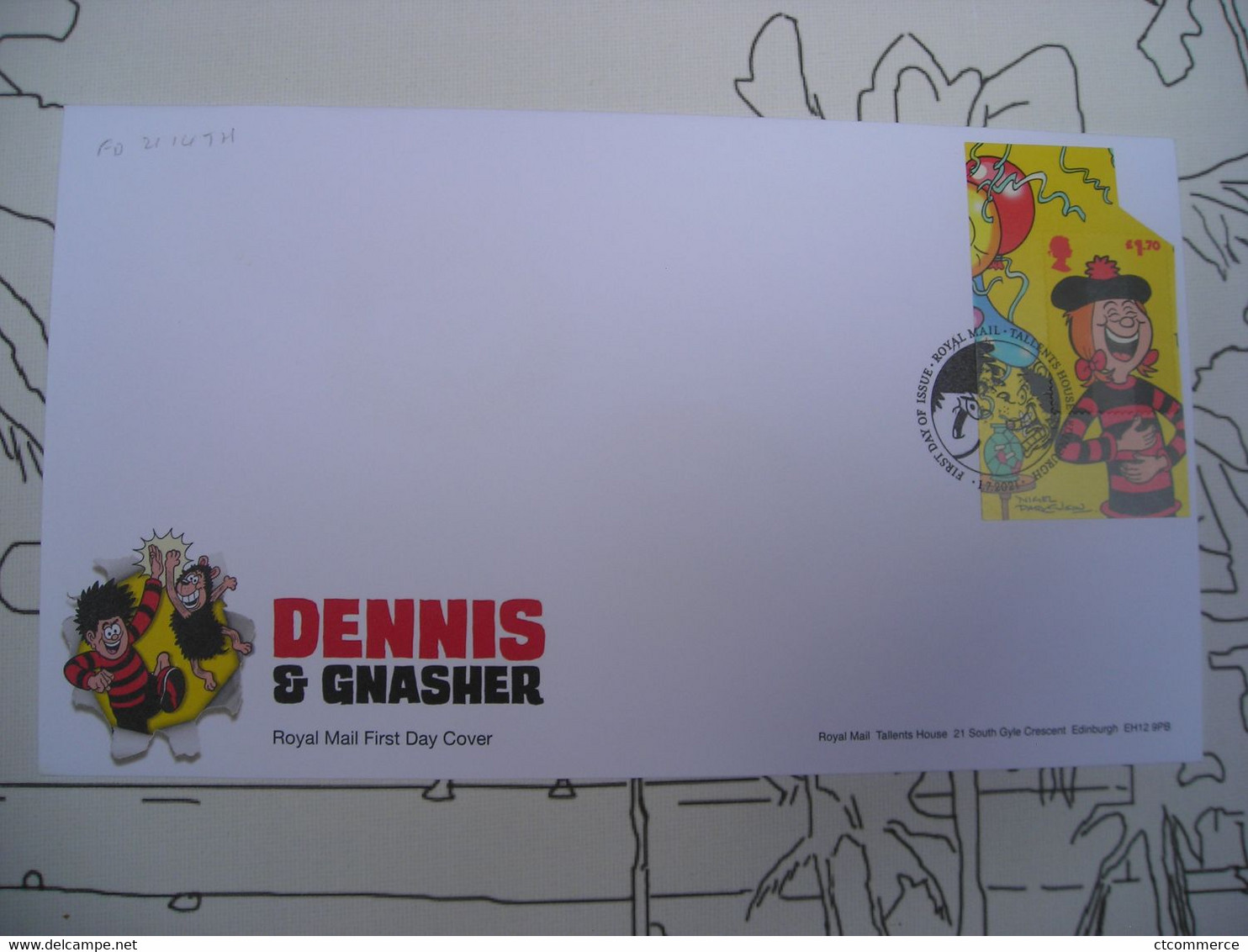 FDC Dennis & Gnasher, Minnie The Minx - 2011-2020 Dezimalausgaben