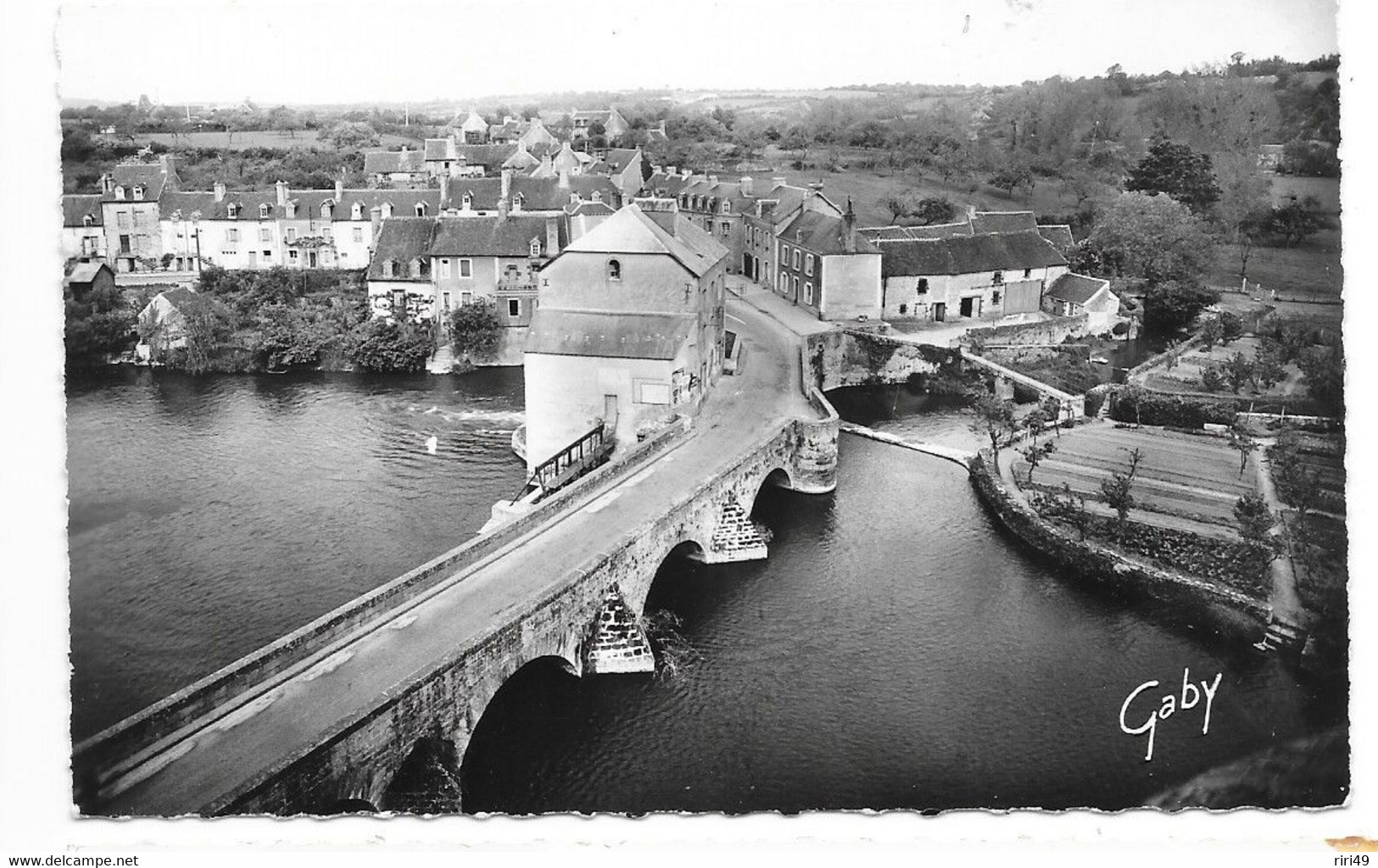 Cpsm 72 FRENSAY Sur Sarthe, Le Pont De Sillé Sur La Sarthe, Dos écrit Carte N°3, Belle Carte - La Fresnaye Sur Chédouet