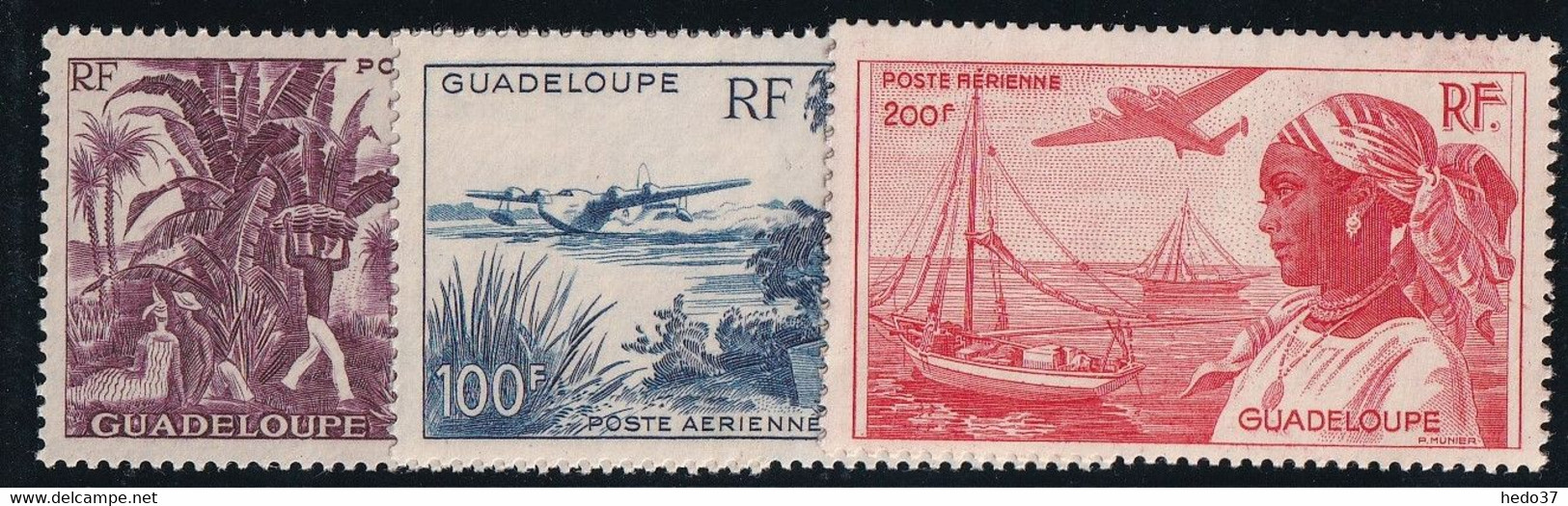 Guadeloupe Poste Aérienne N°13/15  - Neuf ** Sans Charnière - TB - Airmail