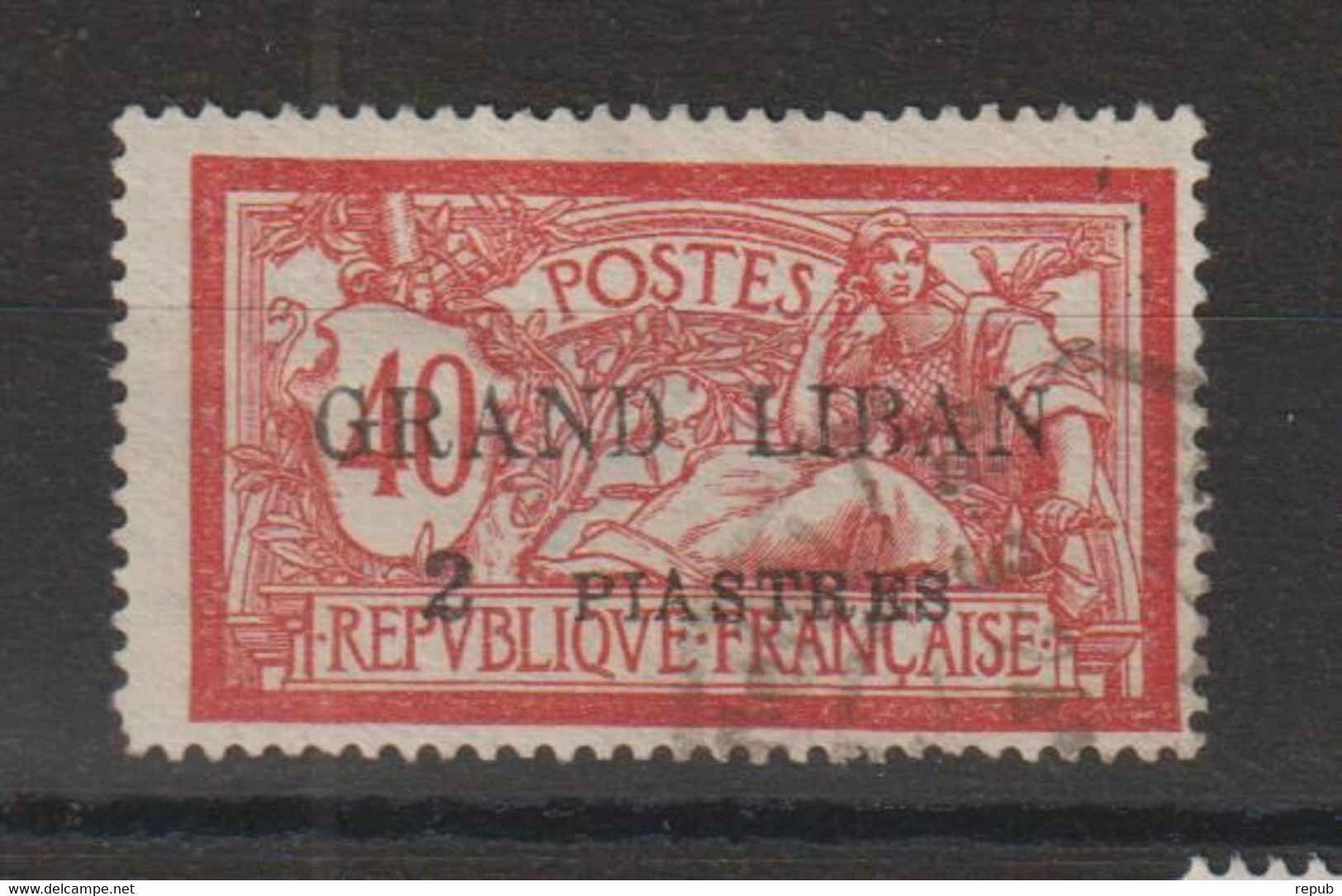 Grand Liban 1924 Merson 10, 1 Val Oblit Used - Oblitérés