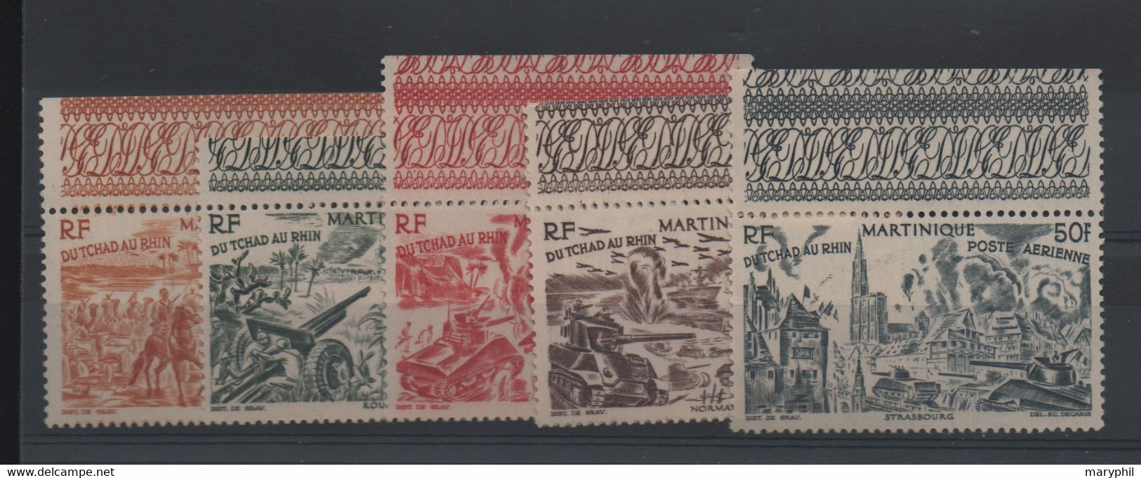 LOT 348 - MARTINIQUE  P.A  N° 7/12 ** - Luftpost