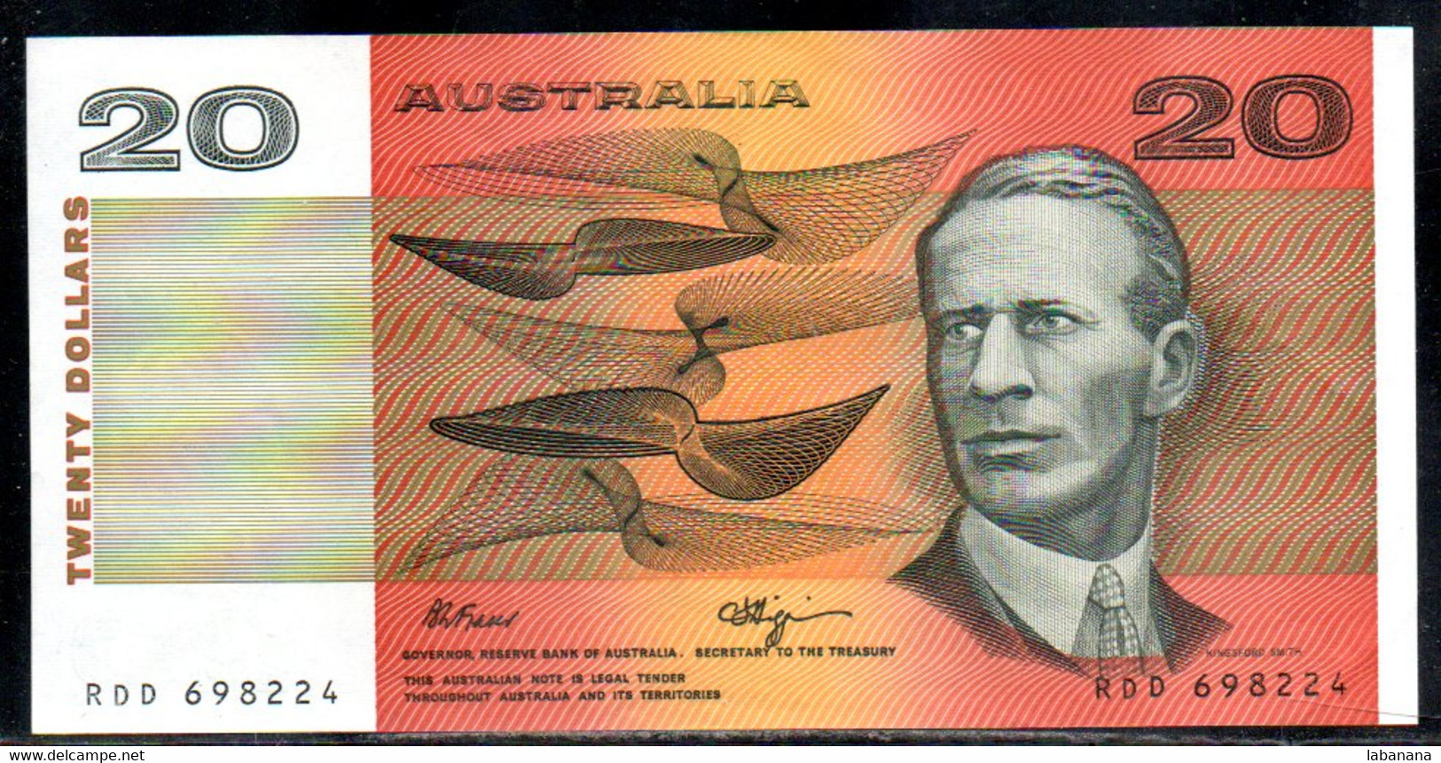 659-Australie 20$ 1989 RDD698 - 1974-94 Australia Reserve Bank (papier)