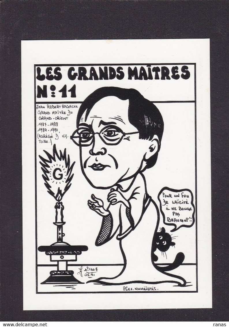 CPM Franc Maçonnerie Série Les Grands Maitres Non Circulé Par Jihel RAGACHE - Philosophie