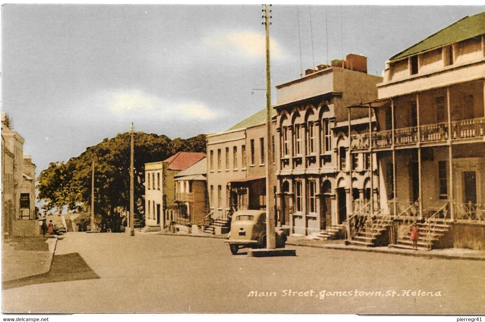 CPA-vers1935-ILE De ST HELENE-JAMESTOWN-Main Street-TBE - Saint Helena Island