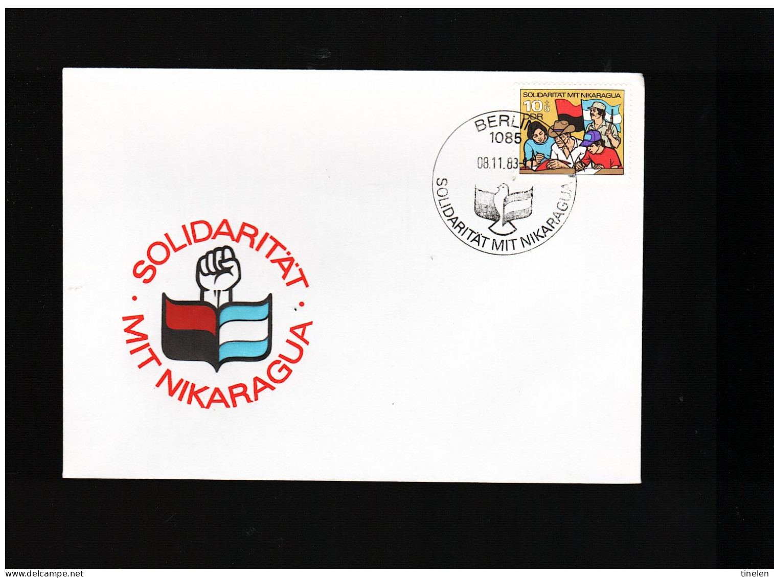 DDR - 8 11 1983 FDC SOLIDARITAT MIT NICARAGUA - 1981-1990