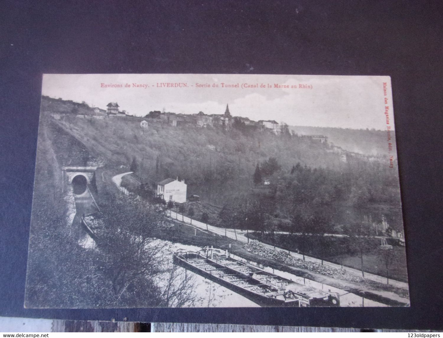 ♥️  ♥️  LIVERDUN - Sortie Du Tunnel ( Canal De La Marne Au Rhin ) Péniche - Liverdun