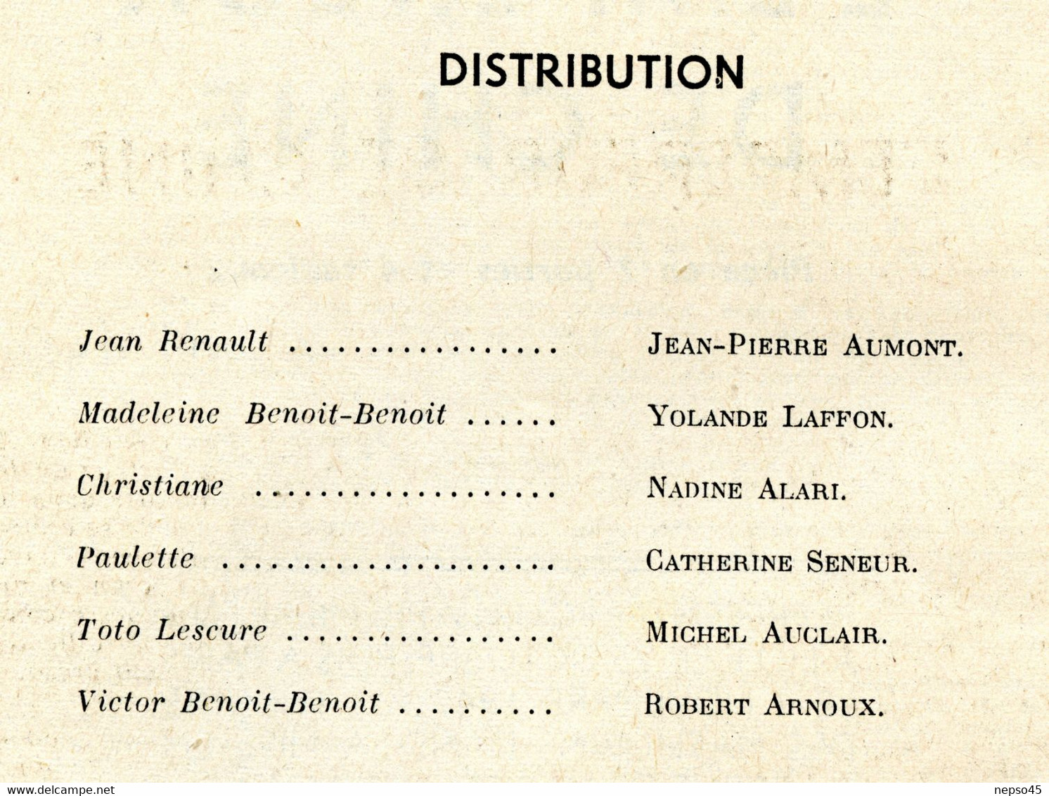 Revue Paris-Théâtre Edouard VII.Pièces l'île heureuse et l'Empereur de Chine de Jean-Pierre Aumont.Texte intégral.