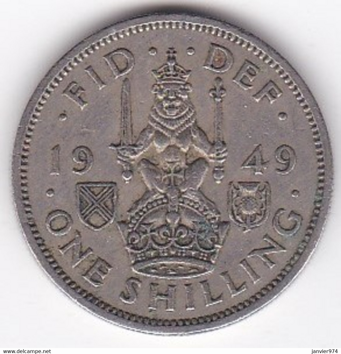 Ecosse 1 Shilling 1949 George VI, En Cupronickel, KM# 877 - Scottish