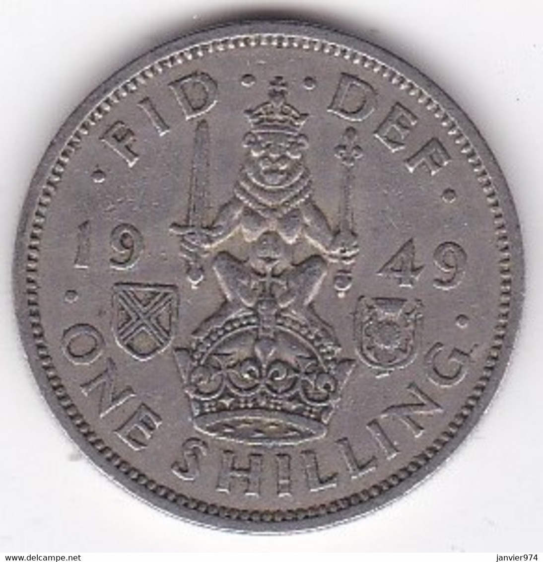 Ecosse 1 Shilling 1949 George VI, En Cupronickel, KM# 877 - Scottish