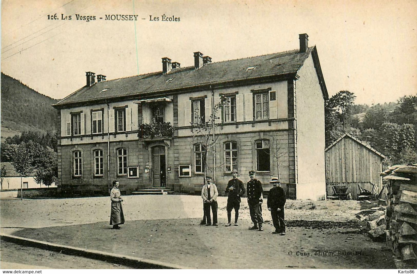 Moussey * Place Et Les écoles * Groupe Scolaire * Villageois - Moussey